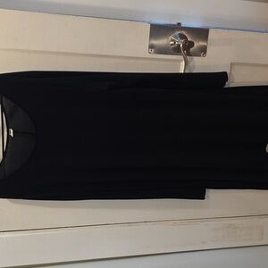 Black Long Sleeve T Shirt Dress